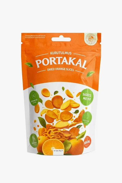 ASELYA DOĞAL KURUTULMUŞ PORTAKAL DİLİMLERİ KATKISIZ, ŞEKERSİZ, %100 MEYVE, VEGAN ürün görseli 1