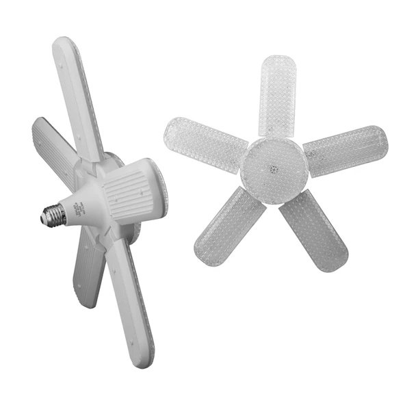 Beş Pervaneli Tasarruflu Ampul 72 W Led Lamba Beyaz E27 Duy 6480 Lümen Uzun Ömürlü 220 Volt 1 Adet ürün görseli 1