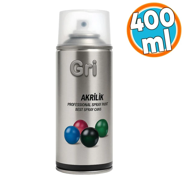 Sprey Boya 400 ml – RAL7016 Antrasit Metal Ahşap Plastik Yüzeylere Uygun Hobi Dekoratif Gri Akrilik ürün görseli 1