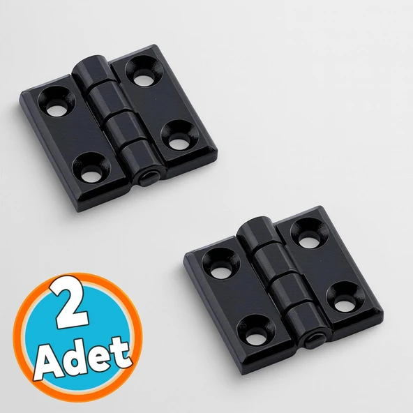 Metal Mini Yaprak Menteşe 30x30mm Dayanıklı Mobilya Kapı Dolap Çekmece Kapak Aksesuar Bağlantı Siyah ürün görseli 1