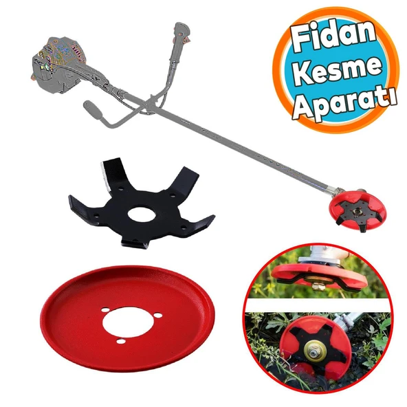 Metal Filiz Fidan Dal Biçme Kesme Aparatı 5 Kollu Bıçkı Yedek Bıçak Benzinli Tırpan Uyumlu ürün görseli 1
