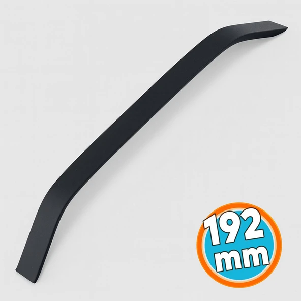 Mobilya Çekmece Mutfak Dolabı Dolap Kulpları Kulbu Kulpu Siyah Metal Kulp 192 mm - 19.2 cm ürün görseli 1