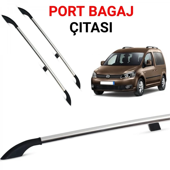 Caddy Uzun Şase Portbagaj Tavan Çitası Gri 2011 2012 2013 2014 2015 2016 2017 2018 2019 2020 ürün görseli 1