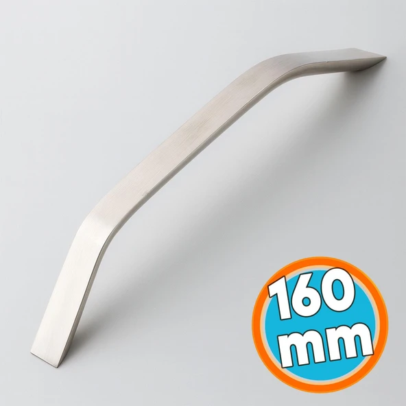 Mobilya Çekmece Mutfak Dolabı Dolap Kapak Kulpları Kulb Kulpu 16 cm Metal İnox Kulp 160 mm ürün görseli 1
