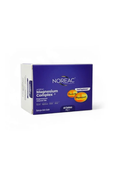 NOREAC Magnezyum Kompleks + Vitamin B6 60 Tablet ürün görseli 1