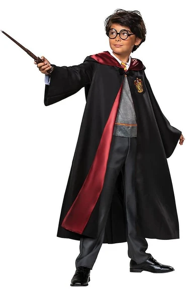 Pttr Gryffindor Cübbe Çocuk Boy - Pttr Kostümü 5-6 Yaş ürün görseli 1