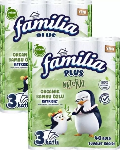 Familia Plus Natural 80'li Tuvalet Kağıdı ürün görseli 1