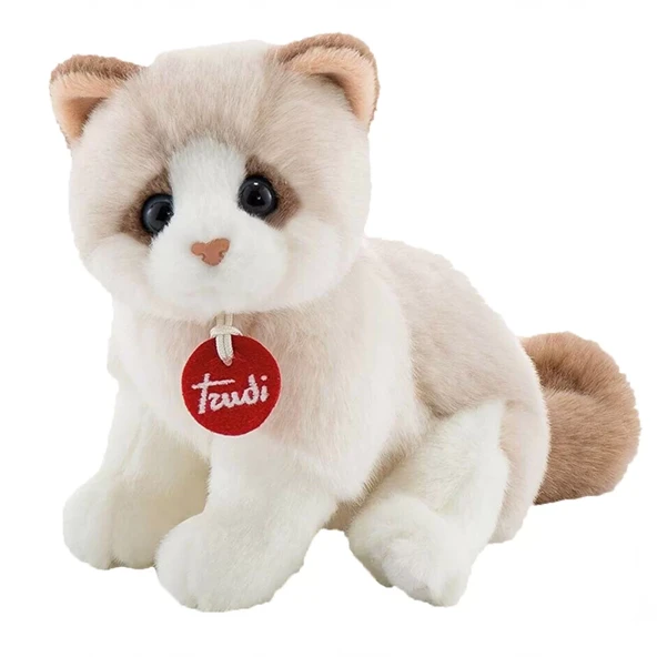 Kitty Peluş Beyaz Bej Kedi 20 cm ürün görseli 1