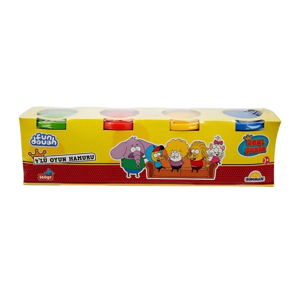 Kral Şakir 4'lü Oyun Hamuru 560 gr - Resim 2