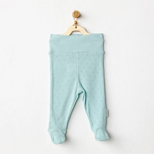 AC24706 Jacquard Patikli Bebek Pantolon Green ürün görseli 1