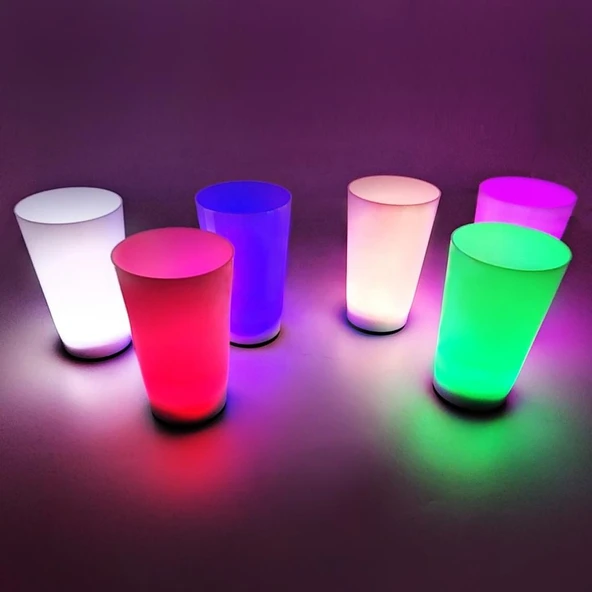 Glow Partisi Bardakları 6 Renk 6 Adet 1.5 oz ürün görseli 1