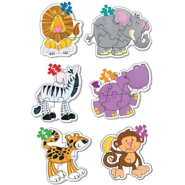1703 BABY PUZZLE BENİM İLK HAYVANLAR PUZZLEM ürün görseli 1