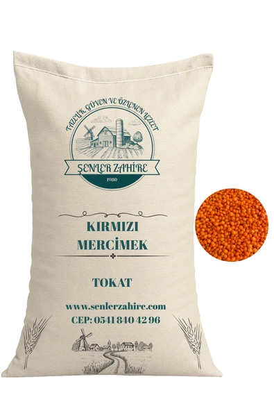 Yerli Mercimek 3 Kg - Lezzetli, Kolay Pişen Kırmızı Taneler ürün görseli 1