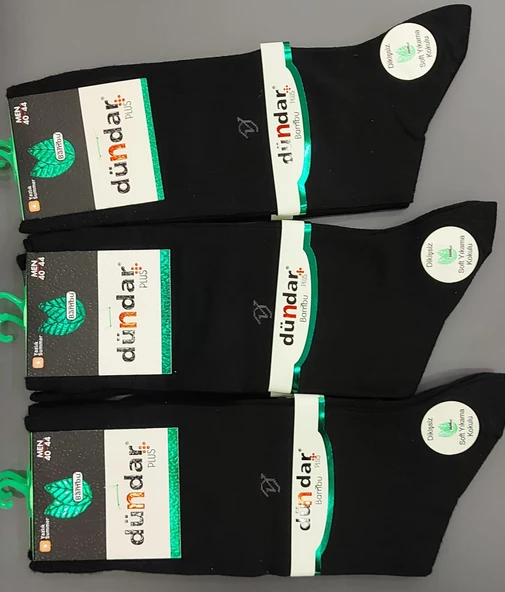 DÜNDAR PLUS 5534 ERKEK DİKİŞSİZ BAMBU LİKRALI ÇORAP 6 ADET ürün görseli 1