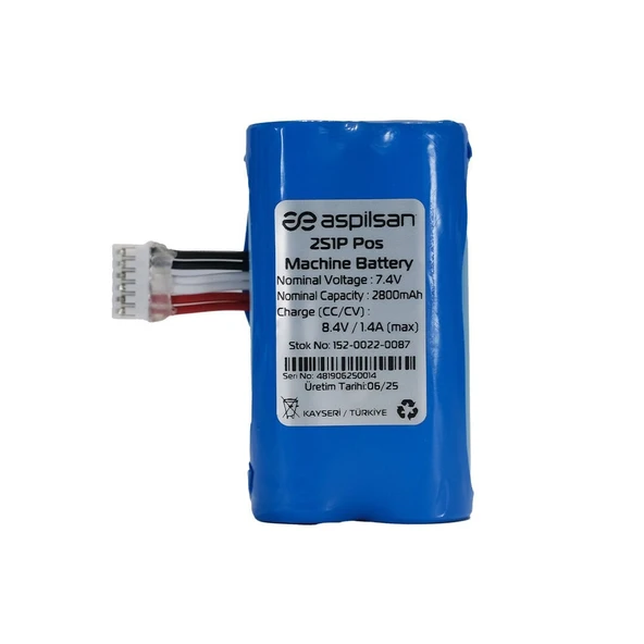 Pos PAX A910-A910S Bataryası 7.4 V 2800 mAh ürün görseli 1