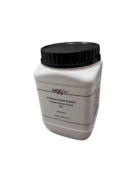 Labbakkal Potasyum Sorbat Granül  Potassium Sorbate Granular - Food Grade 1 KG ürün görseli 1