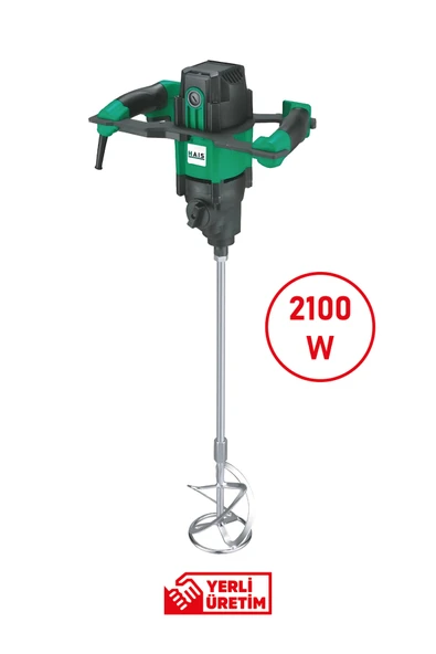 Hais 2100 Watt Profesyonel Boya ve Harç Karıştırıcı | Güçlü Motor, Ergonomik Tutma ve Çift Karıştırma Ucu ürün görseli 1