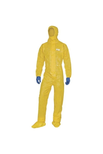Delta Plus Dt300 Deltachem Kapüşonlu Unisex Tulum  Tıp 3b  Tek Kullanımlık  Kenarları Su Geçirmez ürün görseli 1