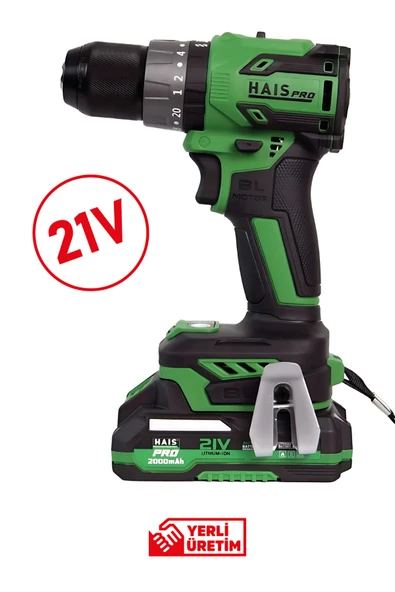Hais Pro RB-DB2102 Darbeli Akülü Vidalama | 21V 2Ah Çift Akülü Profesyonel Şarjlı Matkap ürün görseli 1