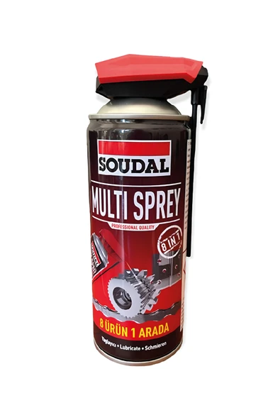Soudal Kobra Başlıklı Multi Sprey | Pas Sökücü, Yağlayıcı ve Nem Giderici Tek Ürün (400 ml) ürün görseli 1