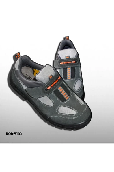 Botsan Unisex Y100 S1 Yazlık %100 Süet Deri Çelik Burunlu Inşaat,fabrika,sanayi,iş Ayakkabısı 36/46 ürün görseli 1
