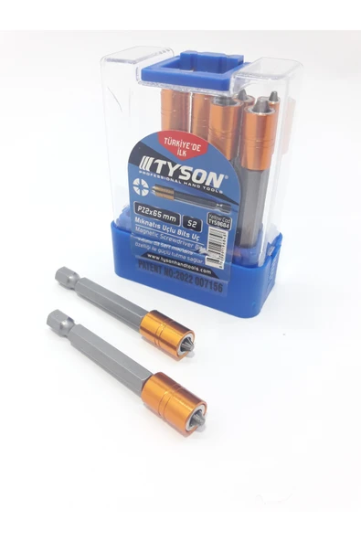 TYSON PZ2x65mm S2 Çeliği Mıknatıs Uçlu Bits Uç (1 ADET) ürün görseli 1