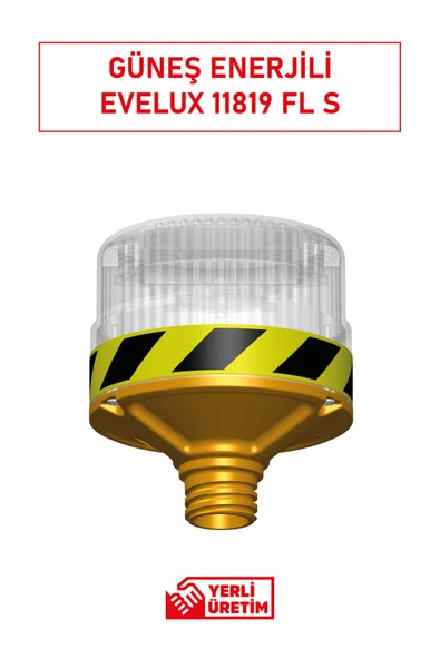Evelux Solar Ledli Flaşör Lamba - Resim 3