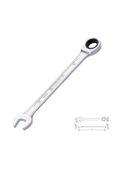 İzeltaş 0340 Cırcır Kombine Anahtar 24 mm ürün görseli 1