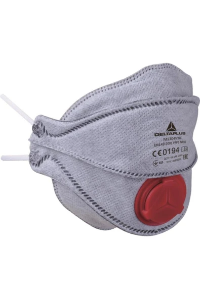 Delta Plus M1304vwc_ Ffp2 Kalıbından Atılab. 10 Adet Valfli Yarım-maske Kut ürün görseli 1