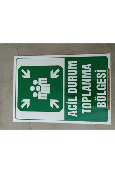 işgem safety Acil Toplanma Alanı 35x50 Polikarbon ürün görseli 1