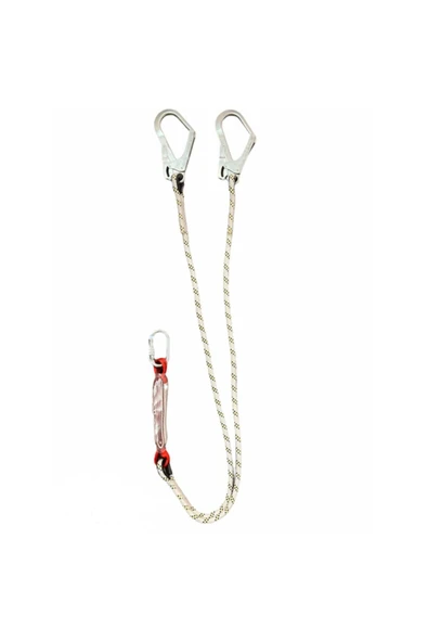 Hunsafety Çift Bacaklı Lanyard- Iki Çelik Kancalı Ve Bir Çelik Karabinalı Düşme Önleyici Lanyard ürün görseli 1