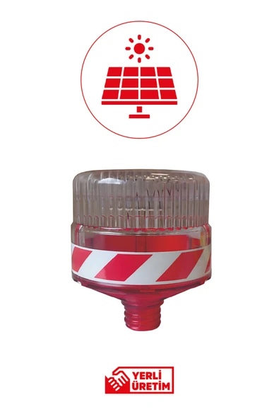Evelux Solar Ledli Flaşör Lamba ürün görseli 1
