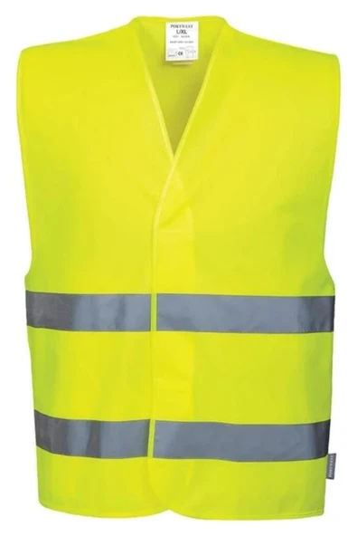 Aka Işçi Ikaz Fosforlu Reflektörlü Sarı Yelek Standart ürün görseli 1