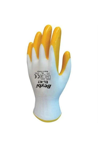 Beybi Pn5 Nitril Kaplama Montaj Inşaat Iş Eldiveni ürün görseli 1