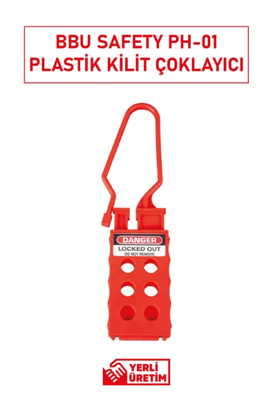 BBU Safety Equipment BBU Safety PH-01 Plastik Kilit Çoklayıcı | Hafif, Dayanıklı ve Elektrik Yalıtımlı Tasarım ürün görseli 1