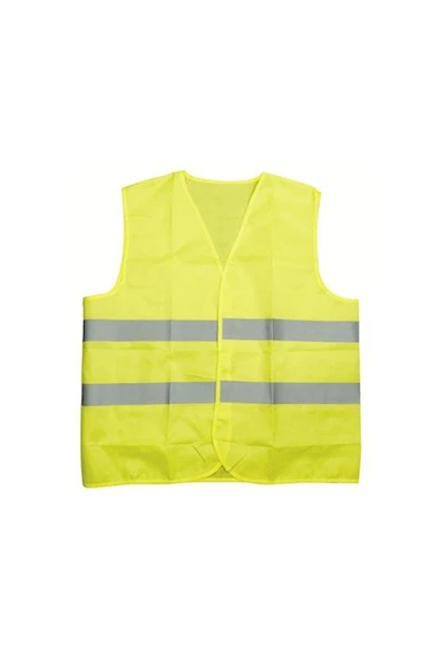 BESTGUARD İşçi Tipi Reflektörlü Sarı Ikaz Yeleği 10 Adet ürün görseli 1