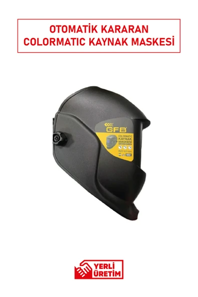GFB GF6000 Colormatic Ayarlı Otomatik Kaynak Maskesi | Otomatik Kararan Ergonomik Koruma Maskesi ürün görseli 1