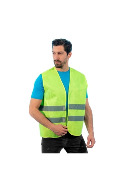 işgem safety Iş Yeleği Ikaz Yeleği Reflektörlü Fosforlu Yelek Iş Güvenliği ürün görseli 1