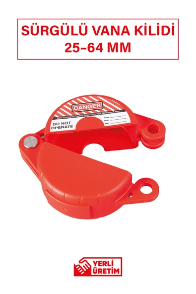 BBU Safety Equipment DANGER BBU Safety Sürgülü Vana Kilidi | Ayarlanabilir, Dayanıklı ve Evrensel Güvenlik Çözümü ürün görseli 1