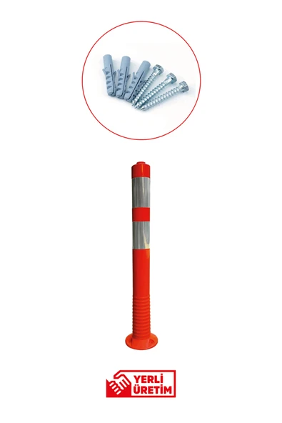 Evelux 12249 UB R TPU Şerit Ayırıcı Esnek Delinatör (Soketli) 100 cm x 100 mm ürün görseli 1