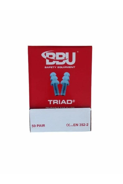 BBU Safety Equipment Kulak Tıkacı Bbu Ep600 Triad 25,7 Db 50çift ürün görseli 1