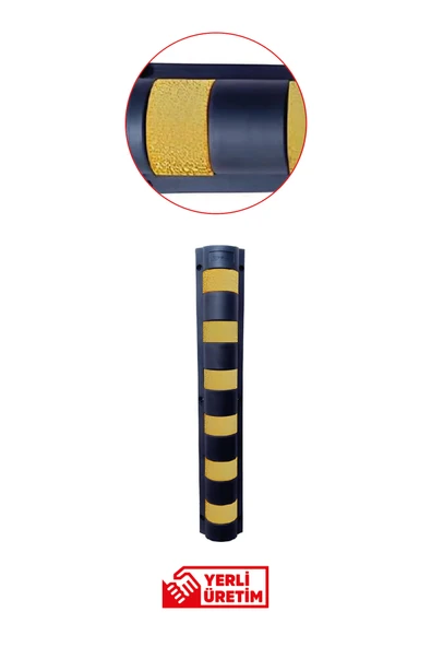 Evelux 12295 UB R Otopark Kolon Köşe Koruyucu | Reflektif Kauçuk Koruma Bandı ürün görseli 1
