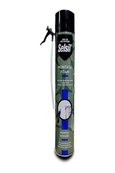 Selsil SELSİL ÇOK AMAÇLI POLİÜRETAN ESASLI MONTAJ KÖPÜĞÜ 750 ML 600GR ürün görseli 1