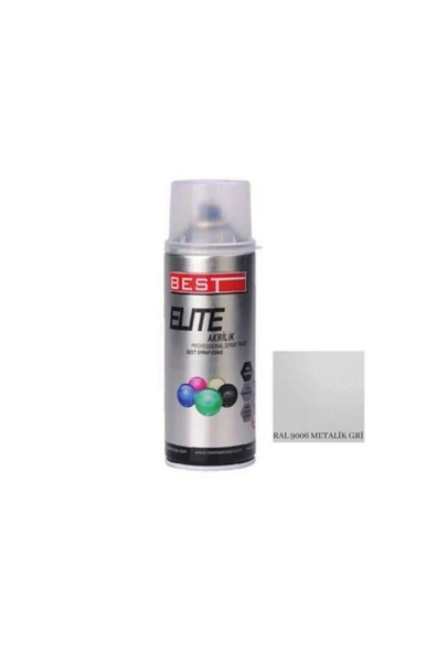 Best Elıte Sprey Boya 400 ml  Ral 9006 Metal Gri ürün görseli 1