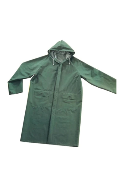 MAXSAFETYS Unisex Pvc Yağmurluk Balıkçı Işçi Yagmurluk 028 mm Yeşil Renk ürün görseli 1