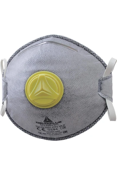 Delta Plus M1200vw Tip2 Konik Ventilli Toz Maskesi 10'lu 1 Kutu ürün görseli 1