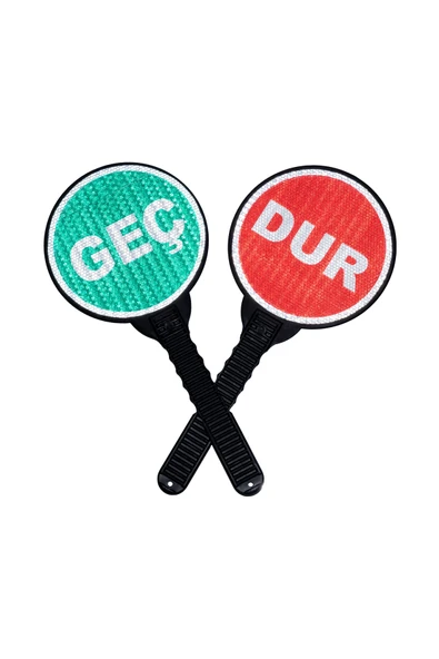 Mfk El Tipi Dur-Geç Levhası – Çift Yönlü, Reflektif, Ergonomik Saplı 1 Adet ürün görseli 1