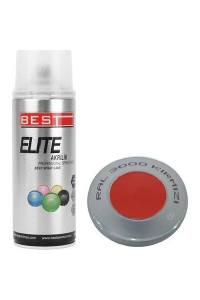 Best Elite Sprey Boya Ral 3000 Kırmızı 400ml ürün görseli 1