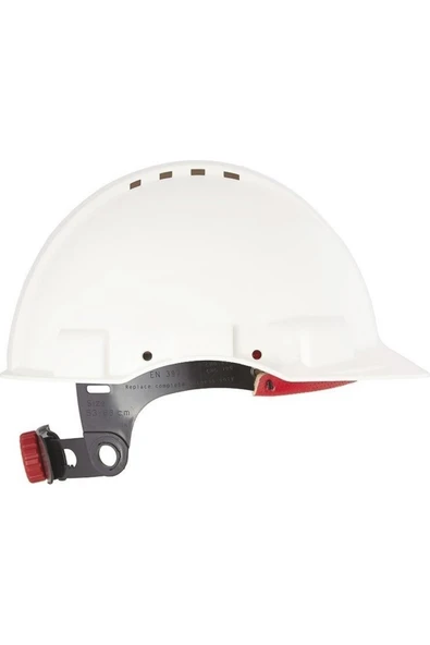 BBU Safety Equipment Cng-600 Vida Çark Ayarlı Baret - Beyaz ürün görseli 1