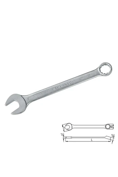 İzeltaş 0320 Kombine Anahtar 9 mm Kısa Boy ürün görseli 1